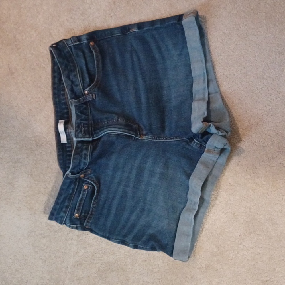LC Lauren Conrad Blue Cut-Off Jean Shorts